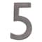 Architectural Mailboxes Brass 5 inch Floating House Number Dark Aged Copper 5 3585DC-5 - alternate 2